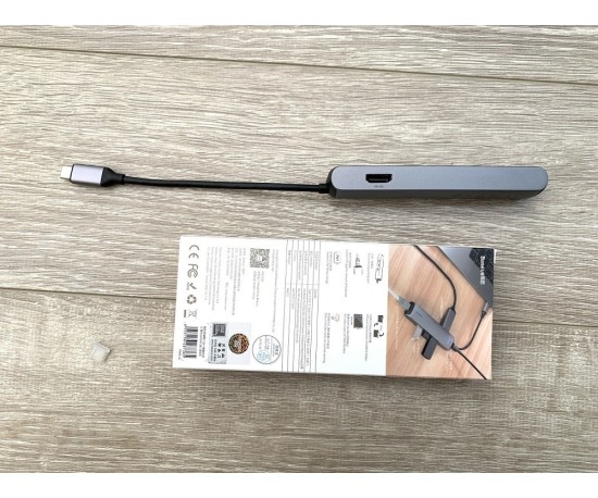 Cáp chuyển Baseus CAHUB 6 in 1 Type-C to HDMI/LAN/USB-C/USB 3.0 (GN33A2)