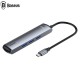 Cáp chuyển Baseus CAHUB 6 in 1 Type-C to HDMI/LAN/USB-C/USB 3.0 (GN33A2)