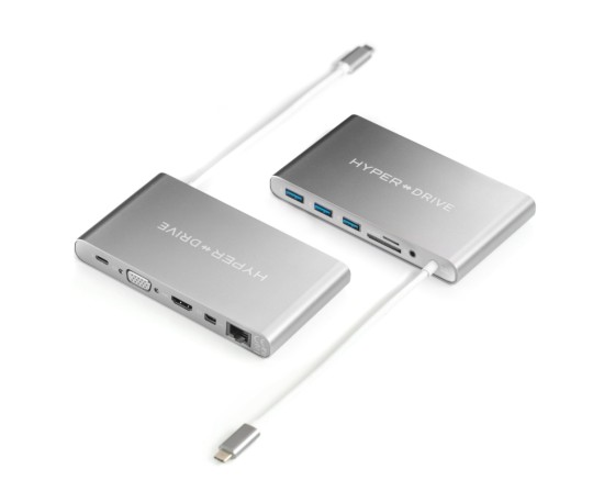 Cáp chuyển HyperDrive 11 in 1 Type-C to HDMI/VGA/LAN/USB-C/USB 3.0/SD/TF/Mini Displayport/jack 3.5mm Cáp chuyển HyperDrive 11 in 1 Type-C to HDMI/VGA/LAN/USB-C/USB 3.0/SD/TF/Mini Displayport/jack 3.5mm