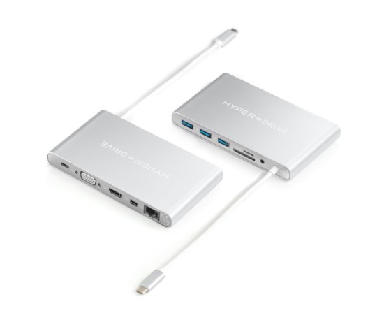 Cáp chuyển HyperDrive 11 in 1 Type-C to HDMI/VGA/LAN/USB-C/USB 3.0/SD/TF/Mini Displayport/jack 3.5mm Cáp chuyển HyperDrive 11 in 1 Type-C to HDMI/VGA/LAN/USB-C/USB 3.0/SD/TF/Mini Displayport/jack 3.5mm