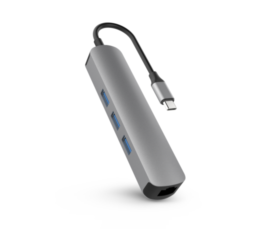 Cáp chuyển HyperDrive 6 in 1 Type-C to HDMI/USB-C/USB-A/LAN (HD233B) Cáp chuyển HyperDrive 6 in 1 Type-C to HDMI/USB-C/USB-A/LAN (HD233B)