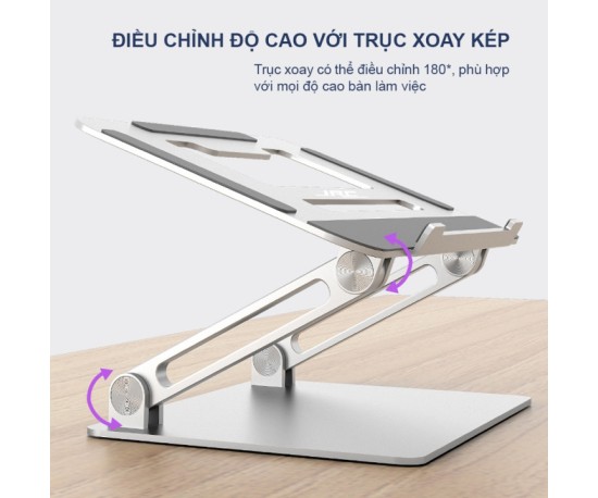 Giá đỡ Macbook High Stand nhôm nguyên khối JRC – NEW Giá đỡ Macbook High Stand nhôm nguyên khối JRC – NEW